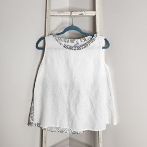Pure Match USA top womens size small 100% Linen sleeveless boho summer